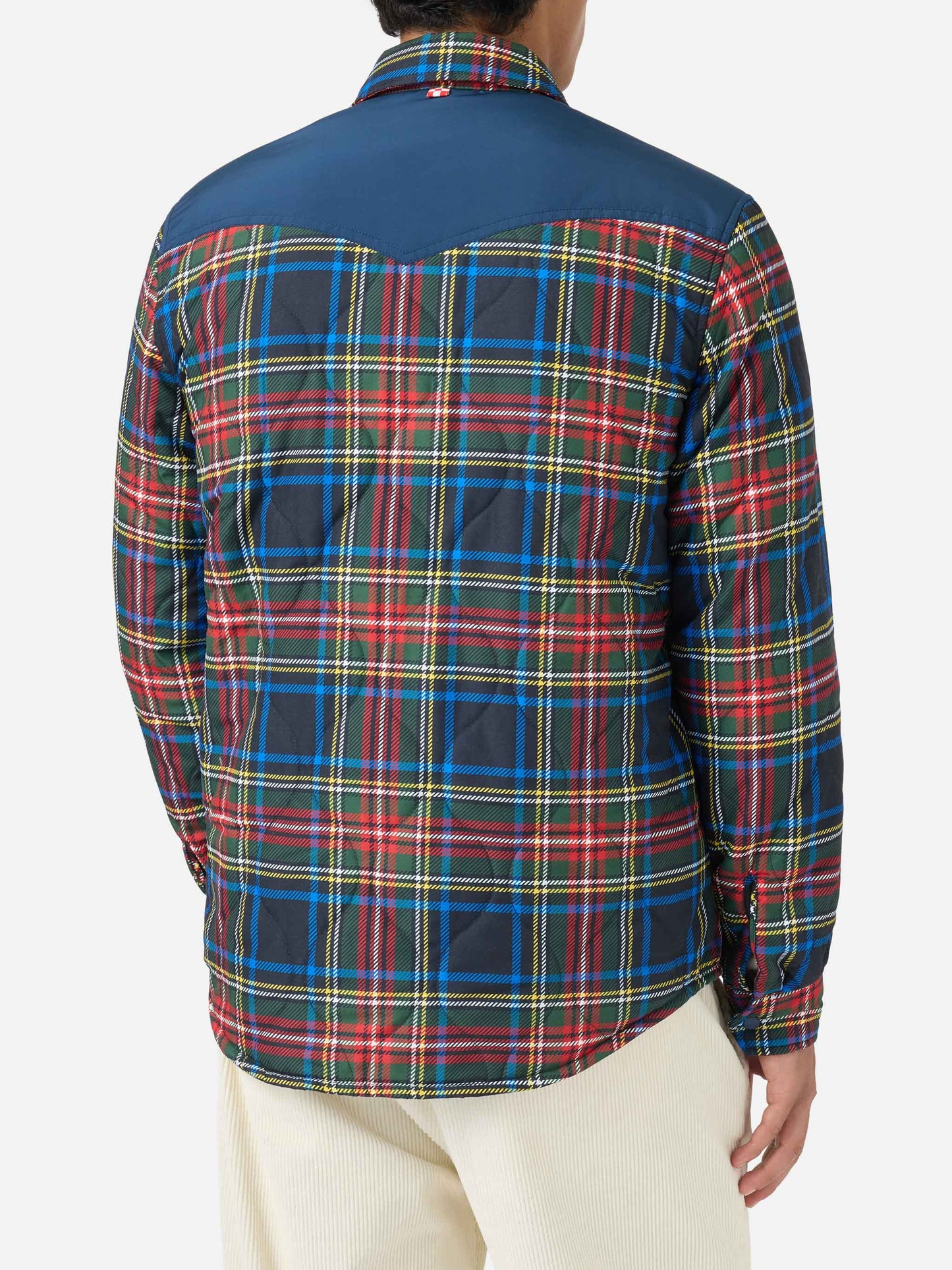 Sobrecamisa acolchada de tartán Chalet 