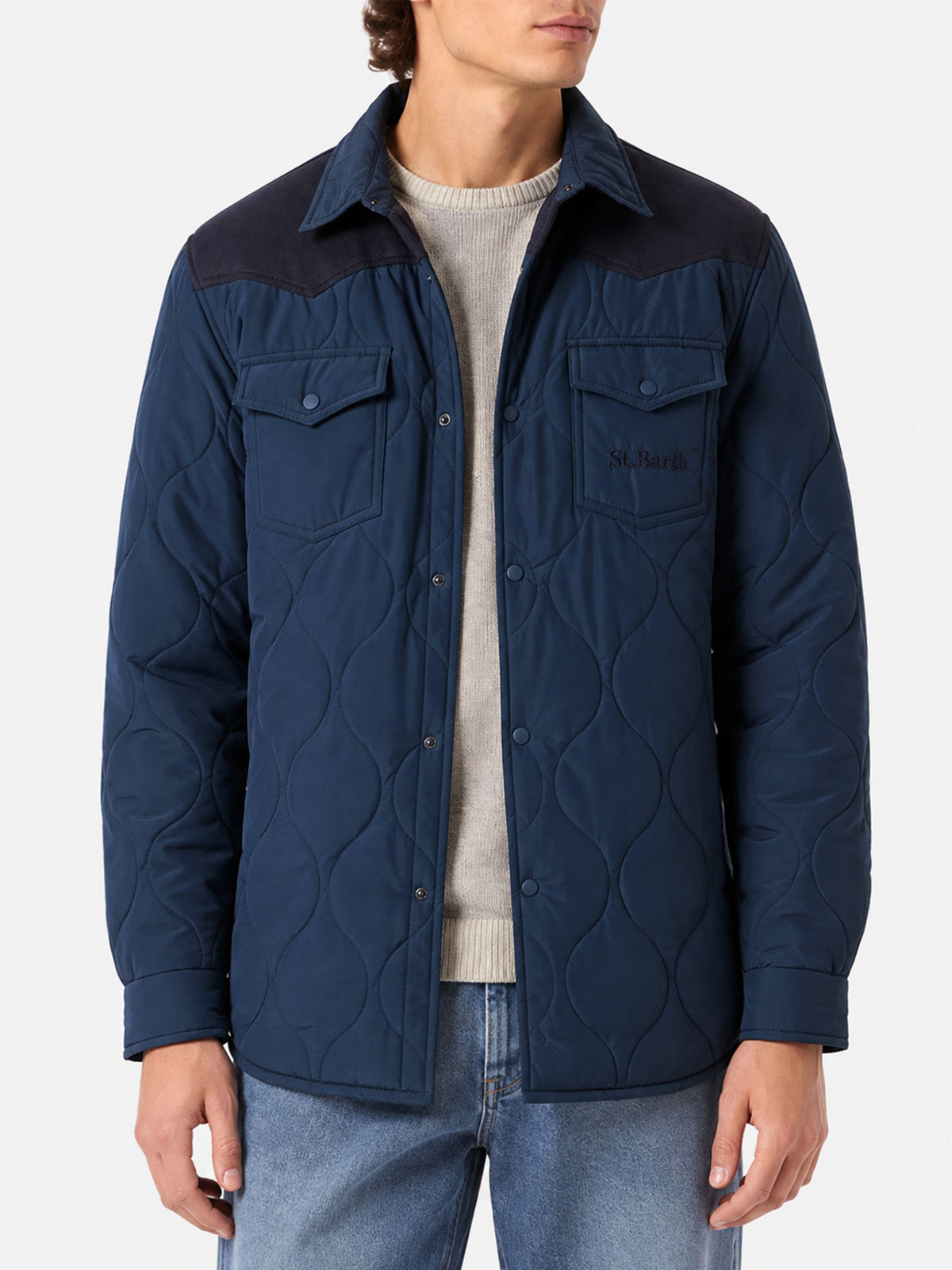 Surchemise matelassée Chalet Tex navy 