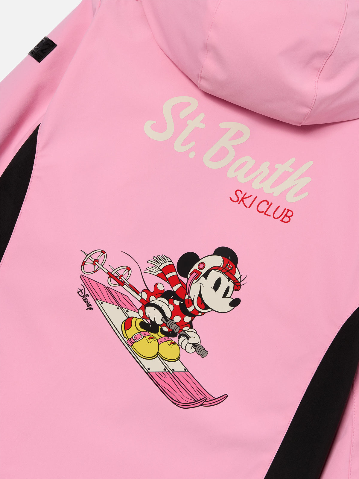 Rosa Skijacke Chavanette mit Minnie-Mouse-Print auf der Rückseite | Special edition 