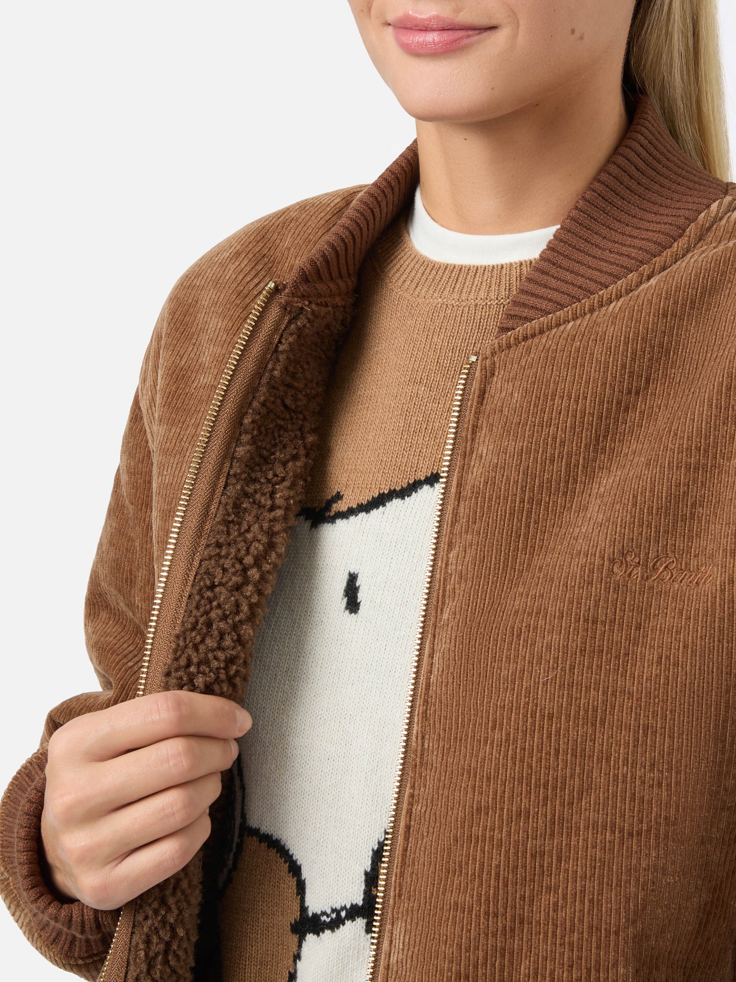 Celia Cordbomberjacke mit Teddyfutter