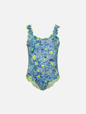 Clio one-piece swimsuit with Margaret Annie print | MADE WITH LIBERTY FABRIC - MC2 Saint Barth