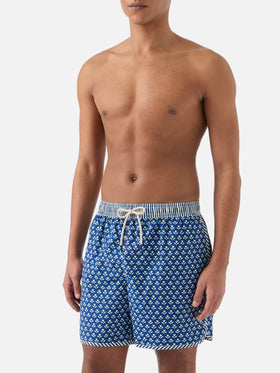 Badeshorts Comporta mit floralem Batik-Print 