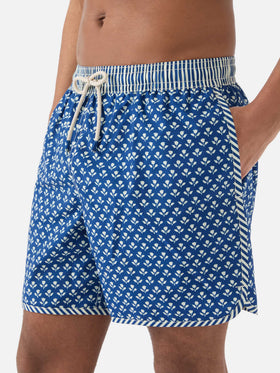 Badeshorts Comporta mit floralem Batik-Print 