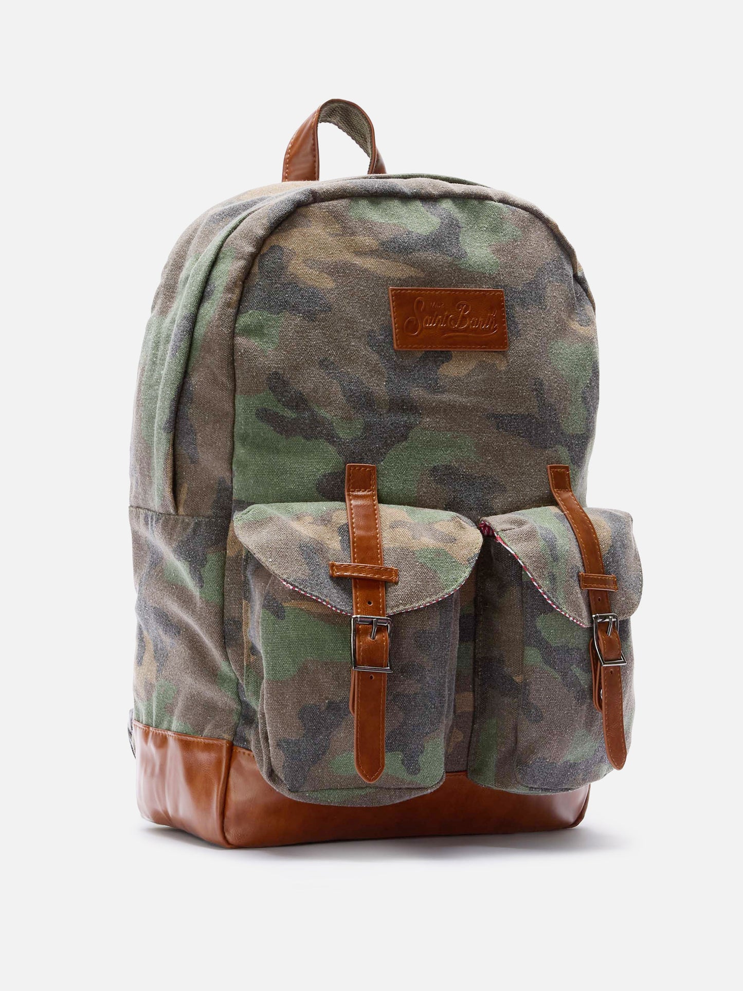 Zaino in tela Cody con stampa camouflage
