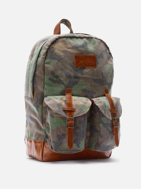 Zaino in tela Cody con stampa camouflage