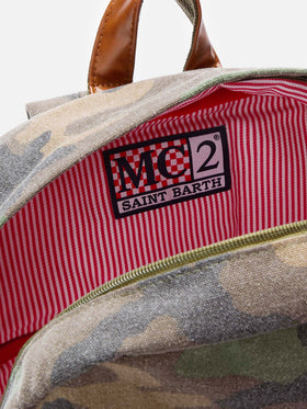 Zaino in tela Cody con stampa camouflage
