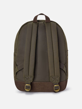 Sac à dos ciré vert militaire Cody avec logo brodé 