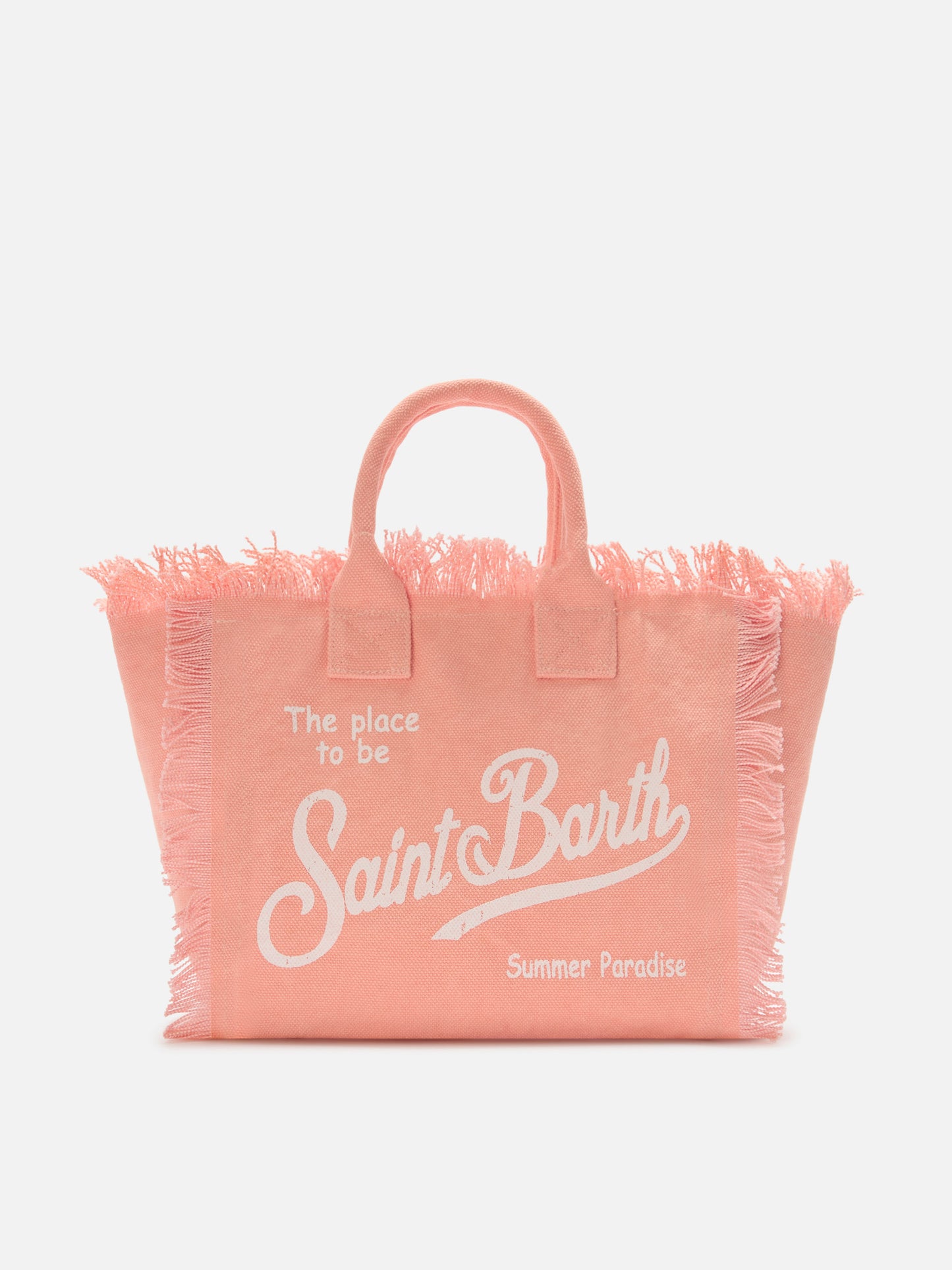 Bolso Colette de lona naranja con flecos 