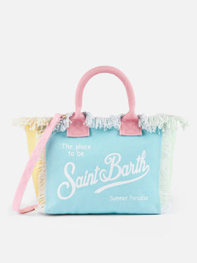 Colette color block cotton canvas handbag - MC2 Saint Barth