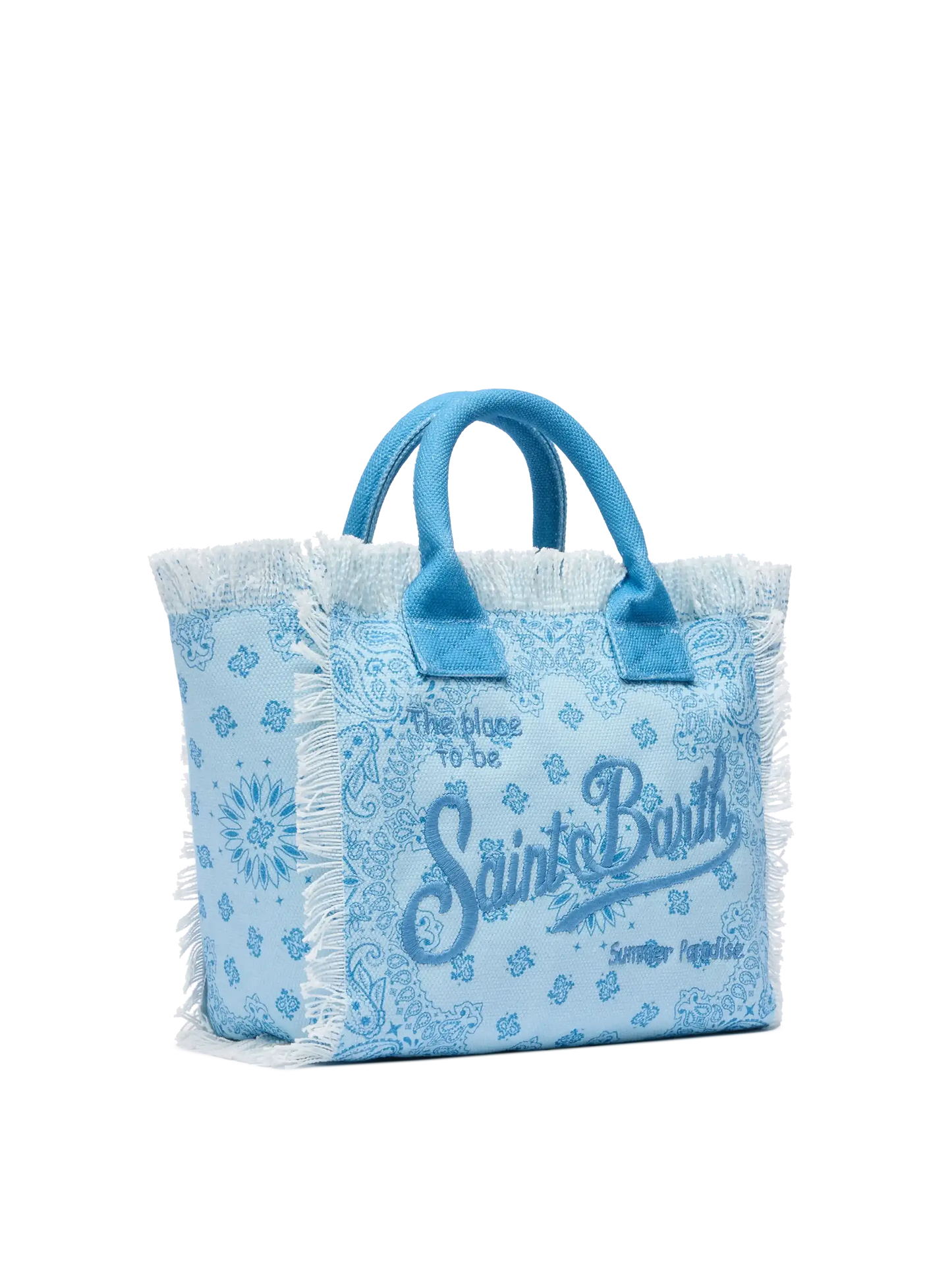 Handtasche Colette aus Baumwollcanvas mit Bandana-Print 