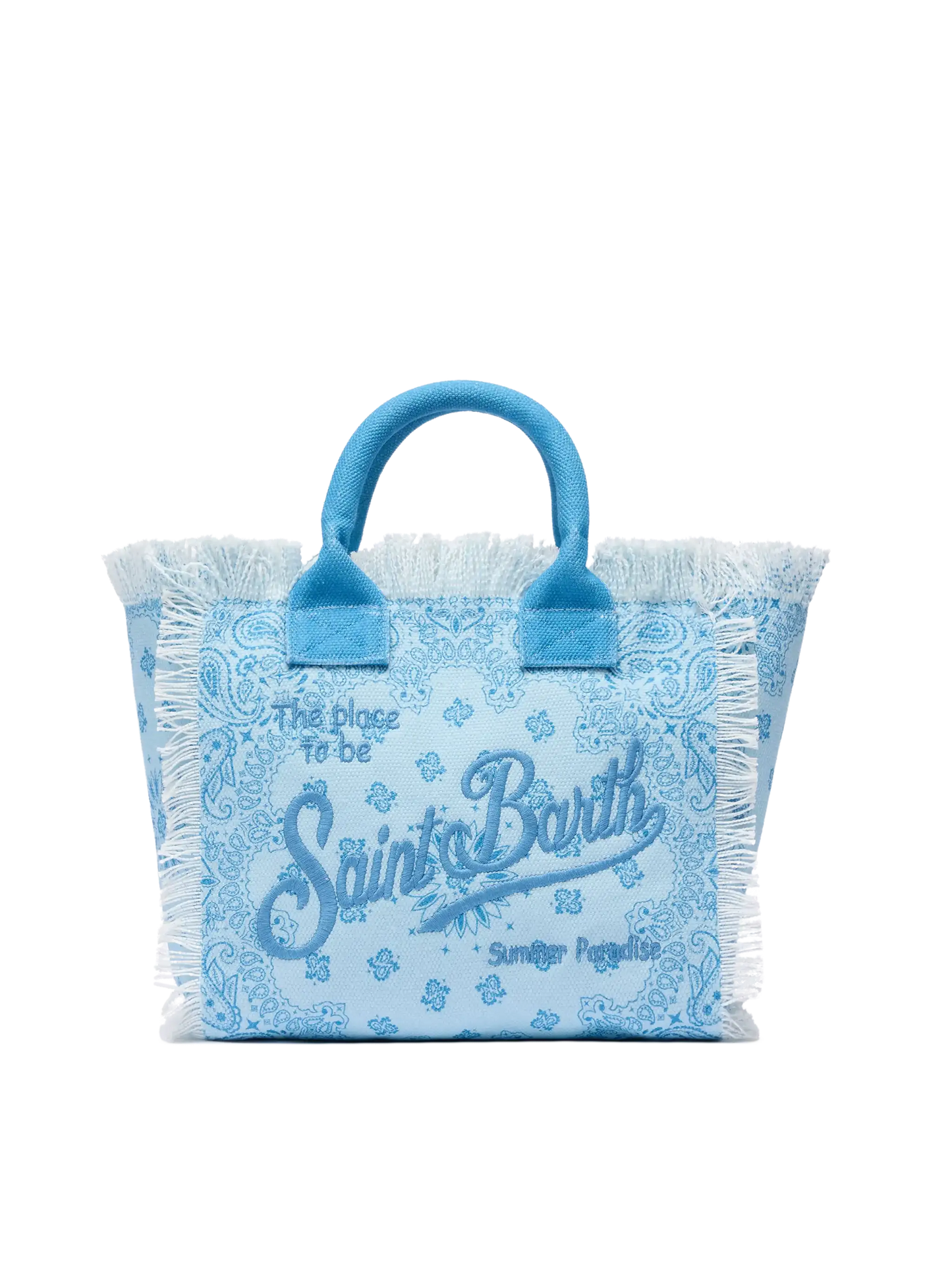 Handtasche Colette aus Baumwollcanvas mit Bandana-Print 