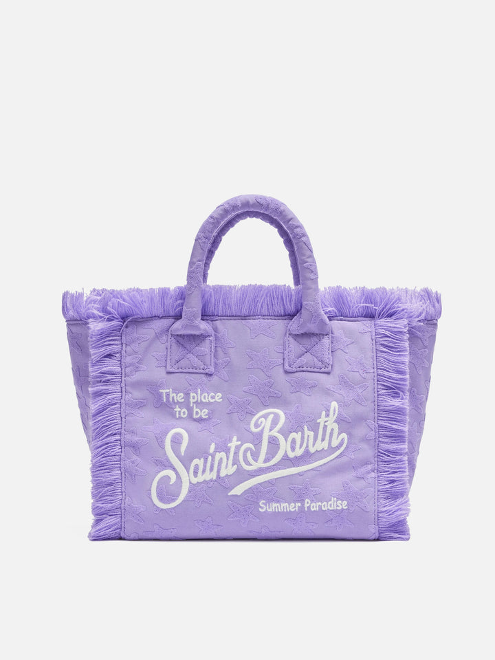 Colette Sponge – Frottee-Handtasche mit lila Sternenprägung