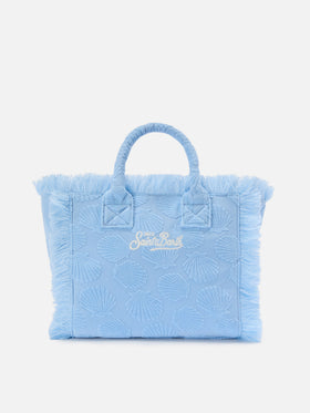 Bolso Colette con efecto terry y detalle de concha en relieve 