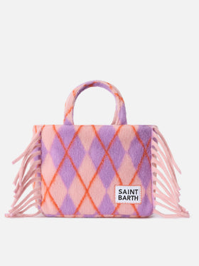 Colette Blanket Handtasche mit Rautenmuster