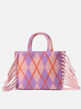 Colette Blanket Handtasche mit Rautenmuster