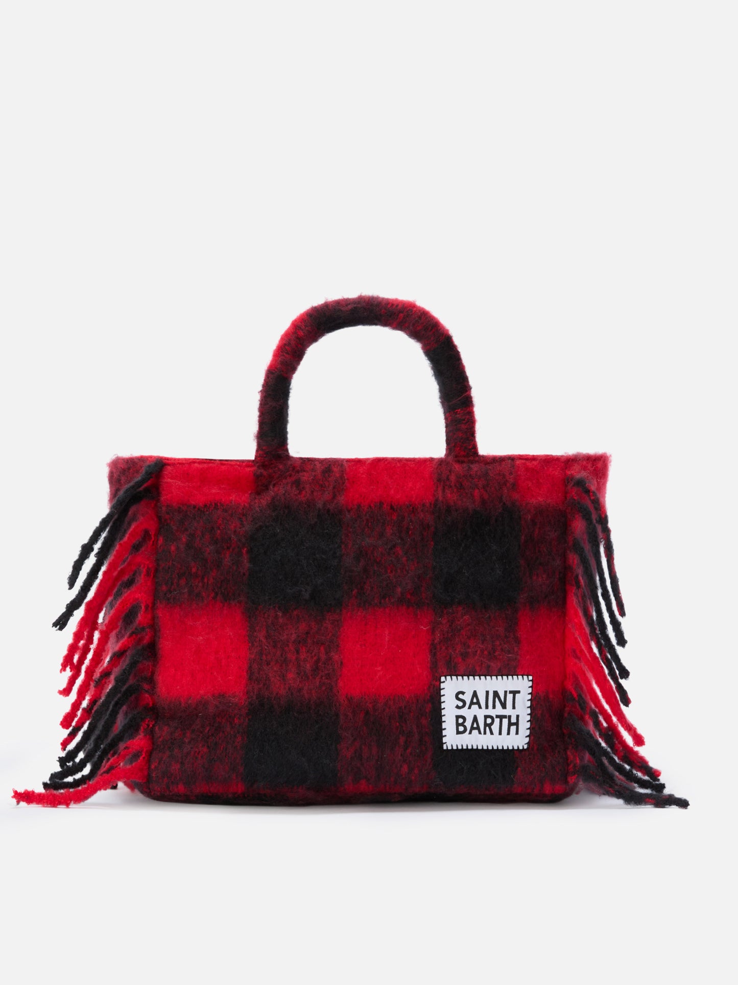 Colette-Deckenhandtasche mit Karodruck