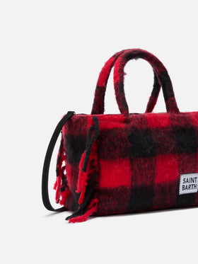 Colette-Deckenhandtasche mit Karodruck