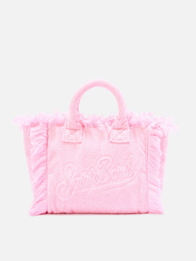 Sac Colette rose uni effet éponge 