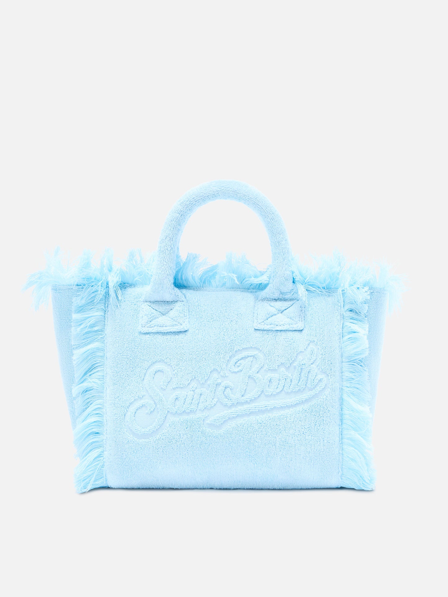 Sac Colette bleu clair uni en éponge 