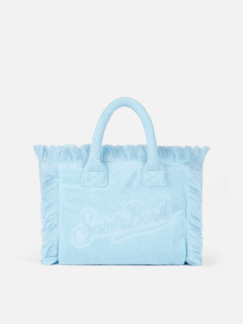 Colette Terry embossed light blue handbag - MC2 Saint Barth