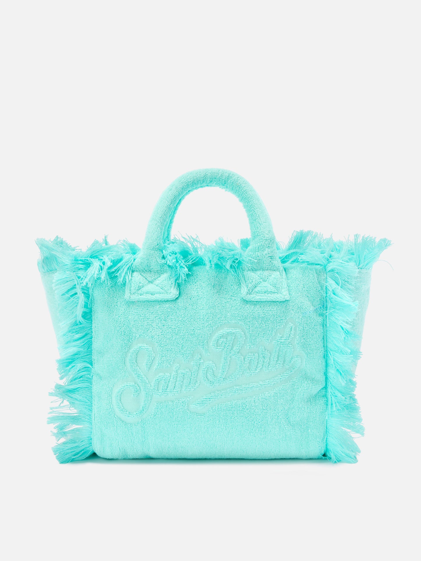 Bolso Colette de efecto rizo en verde agua liso 