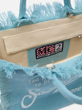 Colette linen light blue handbag - MC2 Saint Barth