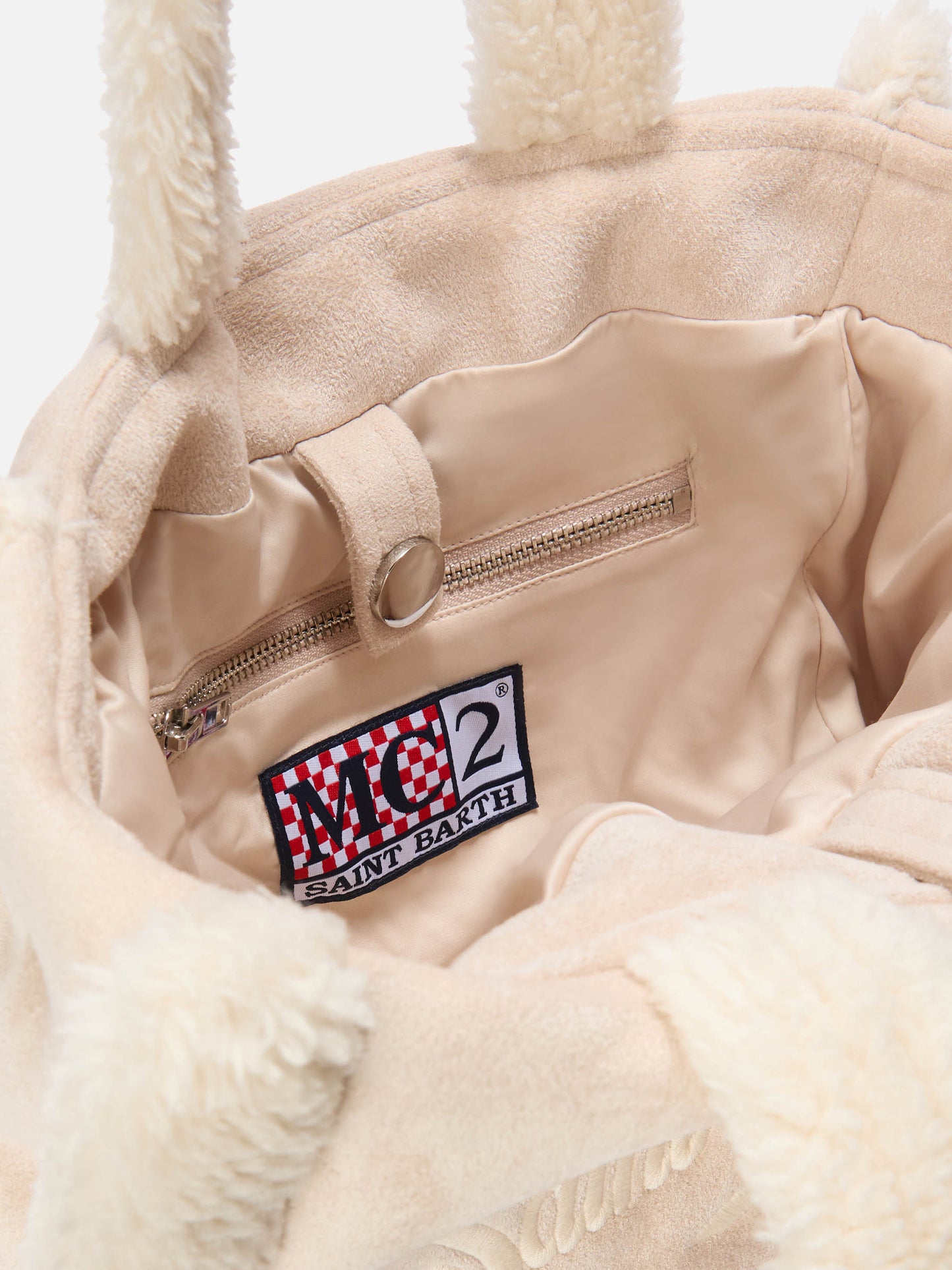 Borsa Colette Shearling ghiaccio