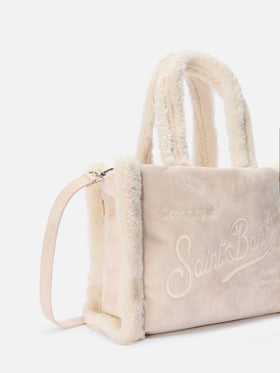 Borsa Colette Shearling ghiaccio