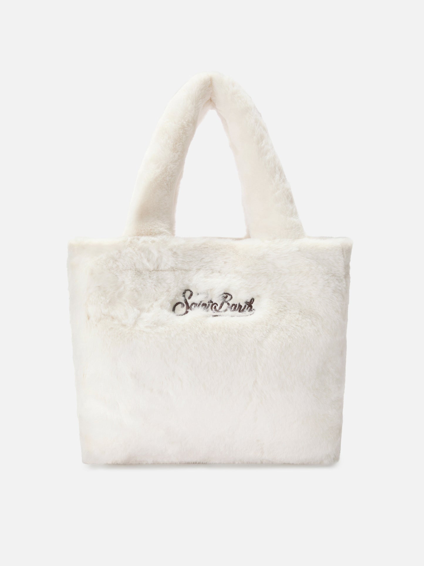 Colette Soft Handtasche aus weißem Kunstpelz