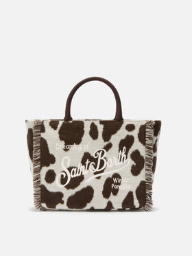 Borsa Colette Felt stampa cow