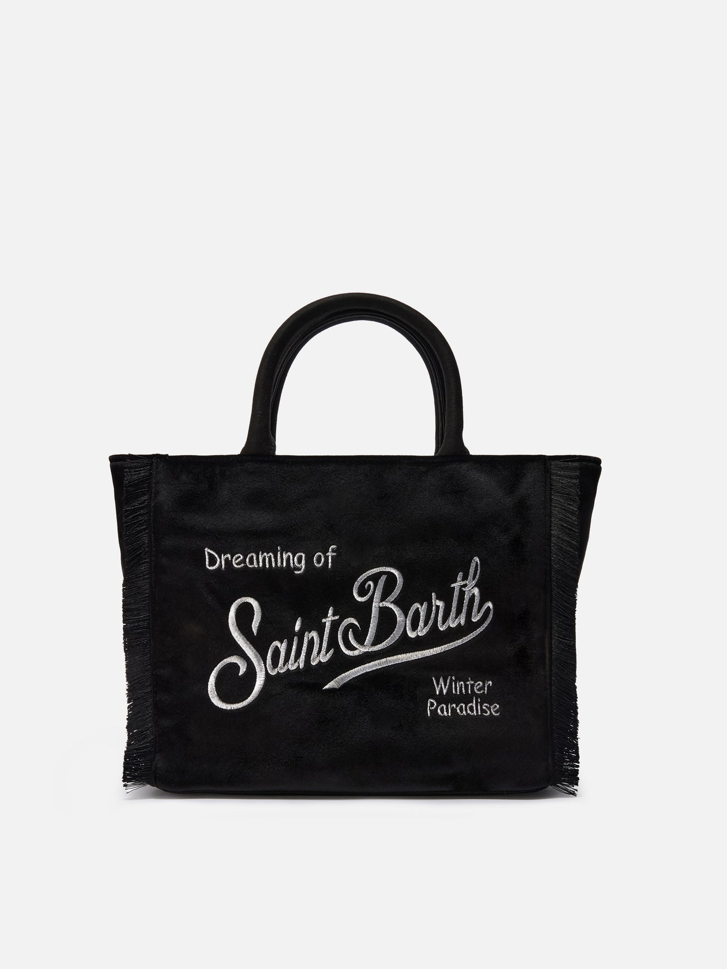 Colette Samthandtasche aus schwarzem Samt