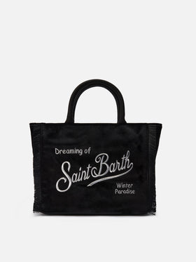 Colette Samthandtasche aus schwarzem Samt