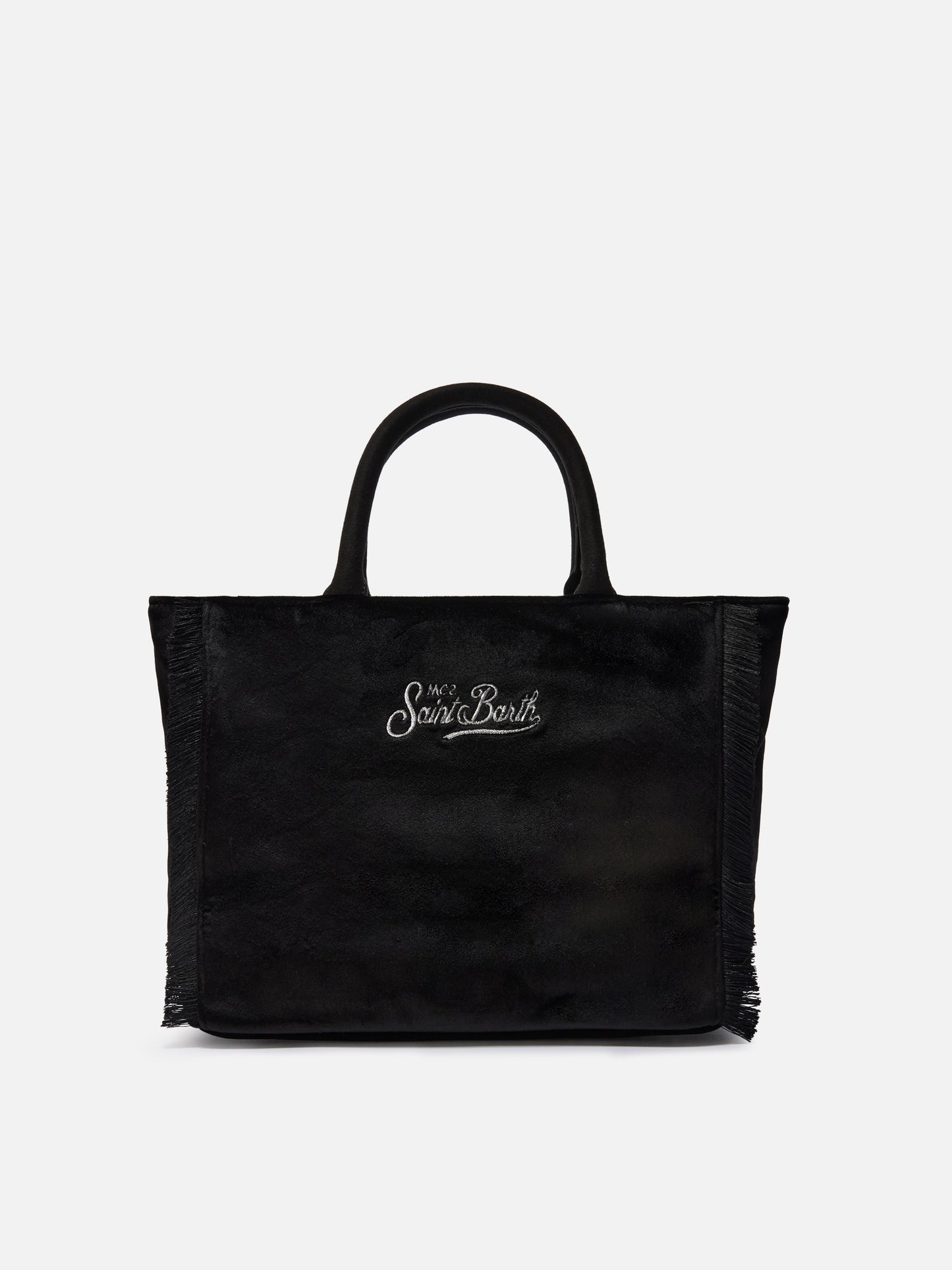 Colette Samthandtasche aus schwarzem Samt