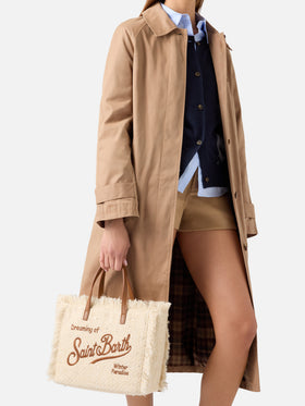 Beige Colette Tasche mit Pailletten und Logo-Stickerei 