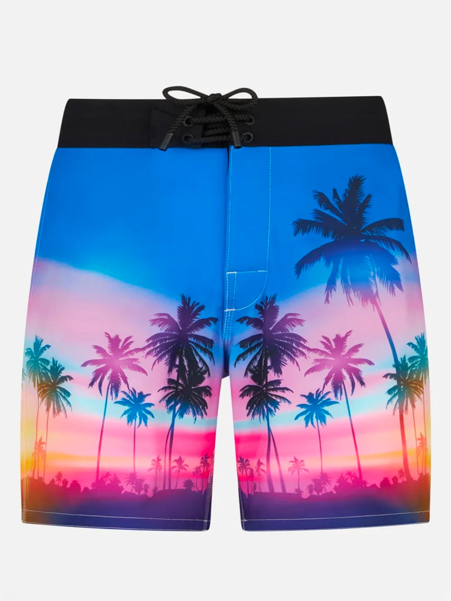 Comfort Surf fluo palm print swim shorts
