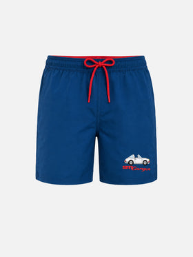 Comfort swim shorts with Porsche silhouette embroidery | PORSCHE SPECIAL EDITION