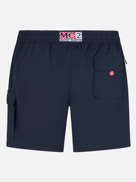 Navy blue stretch swim shorts Comfort