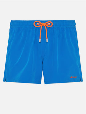 Costume mare Comfort bluette con ricamo St. Barth