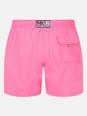 Klassische Stretch-Komfort-Badeshorts mit Mi girano le palline-Stickerei | INSULTI LUMINOSI SPECIAL EDITION