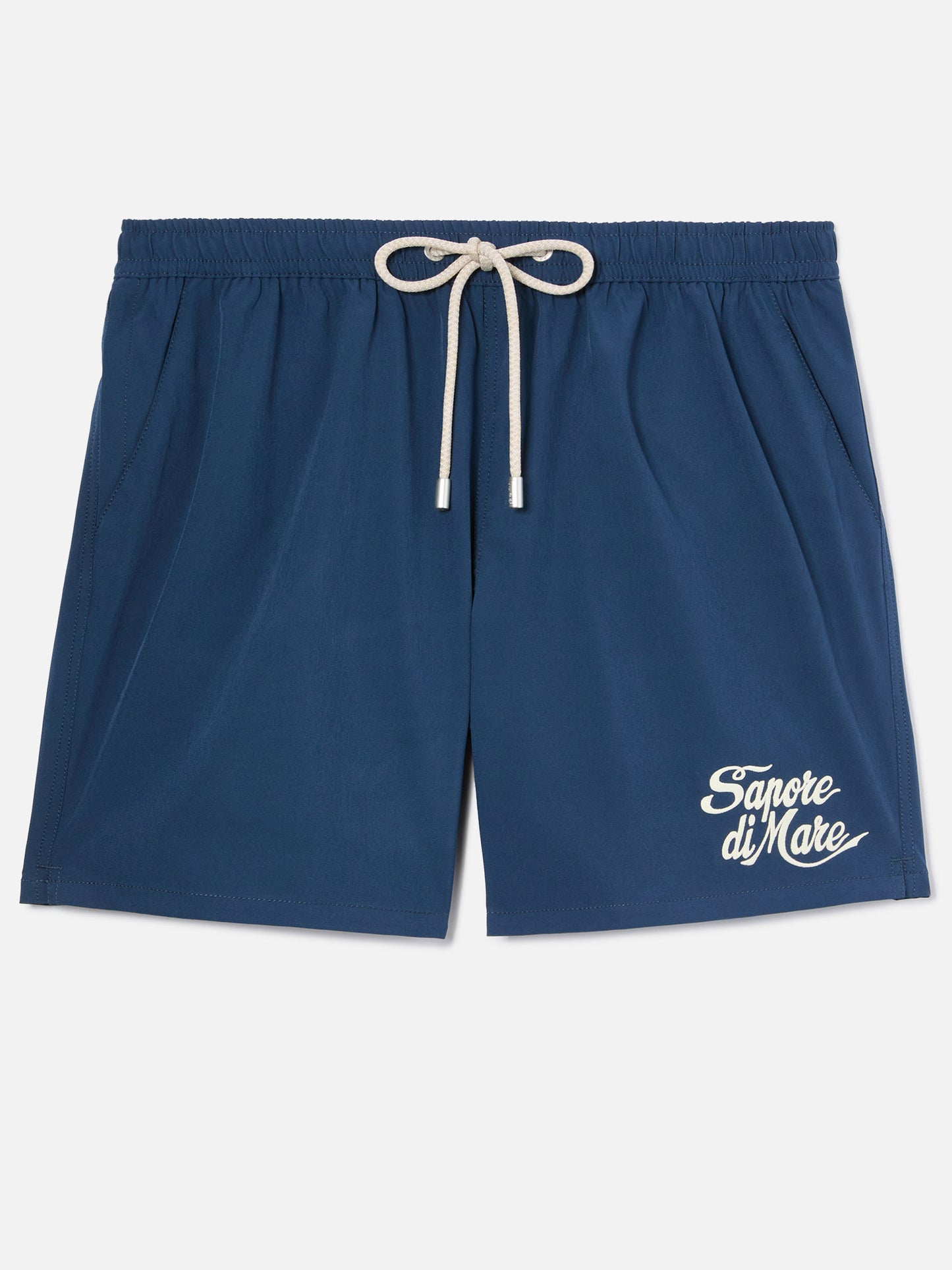 Short de bain confortable bleu avec broderie Sapore di Mare | Édition spéciale 