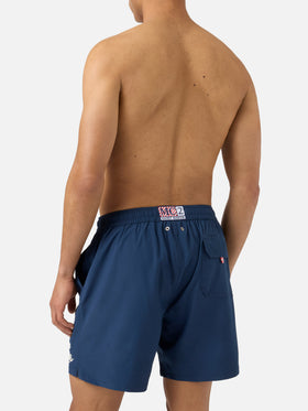 Short de bain confortable bleu avec broderie Sapore di Mare | Édition spéciale 
