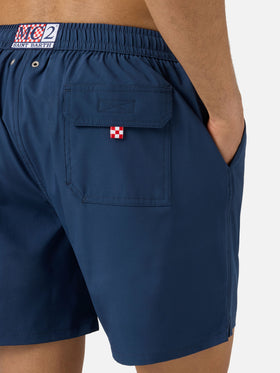 Short de bain confortable bleu avec broderie Sapore di Mare | Édition spéciale 
