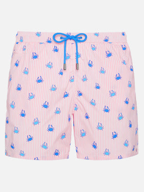 Comfort Light swim shorts with crab print - MC2 Saint Barth