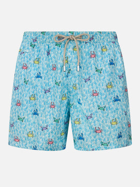 Comfort Light classic stretch swim shorts with crabs print - MC2 Saint Barth