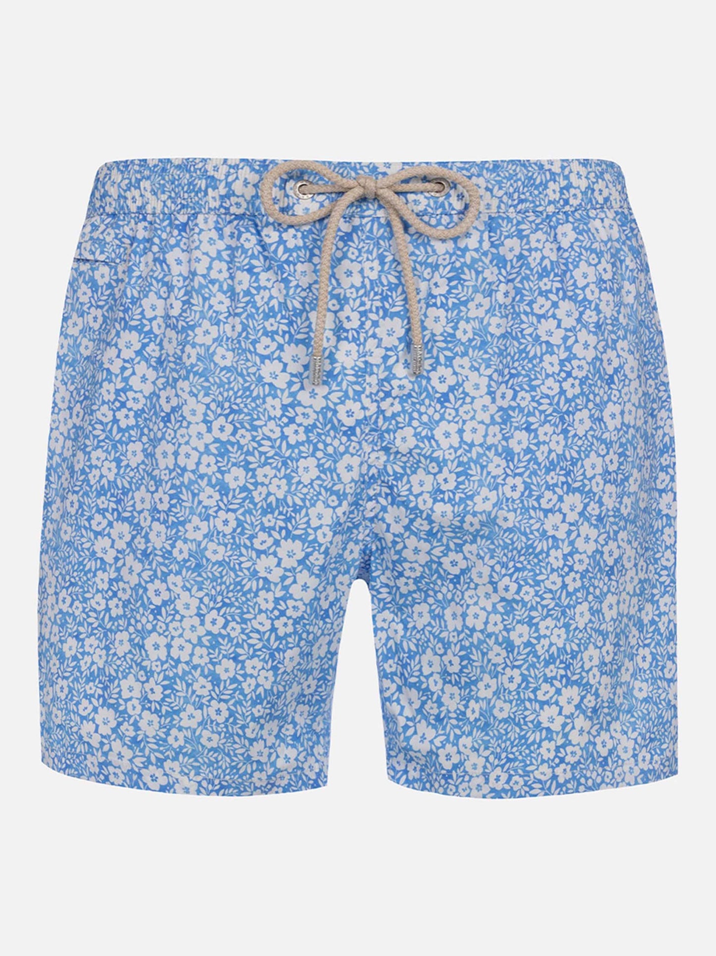 Klassische Comfort Light Stretch-Badeshorts mit Blumenprint 