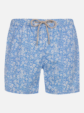 Klassische Comfort Light Stretch-Badeshorts mit Blumenprint 