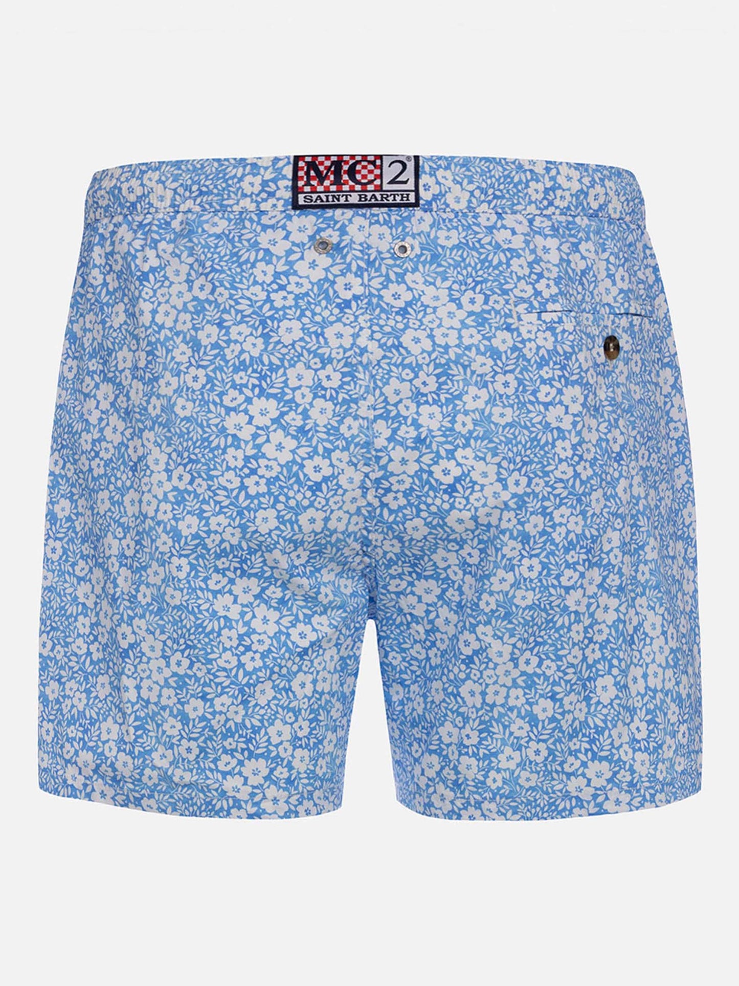 Klassische Comfort Light Stretch-Badeshorts mit Blumenprint 