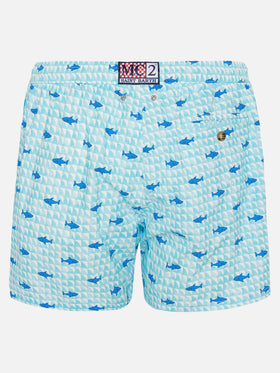 Costume mare Comfort Light con stampa pinna di squalo