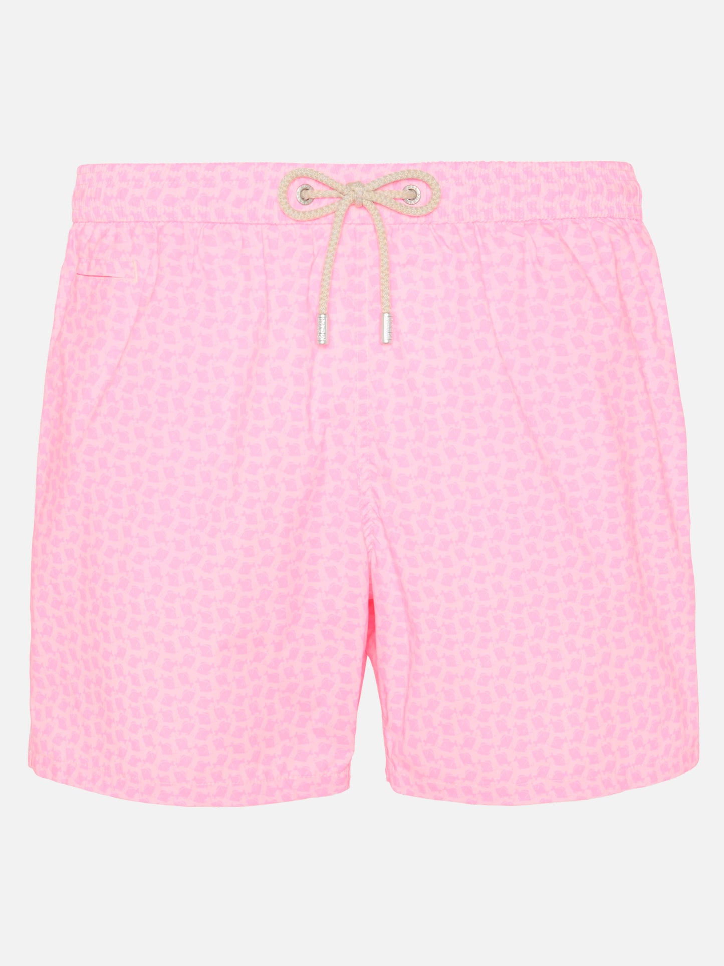 Komfortable leichte Badeshorts mit Fisch-Print 
