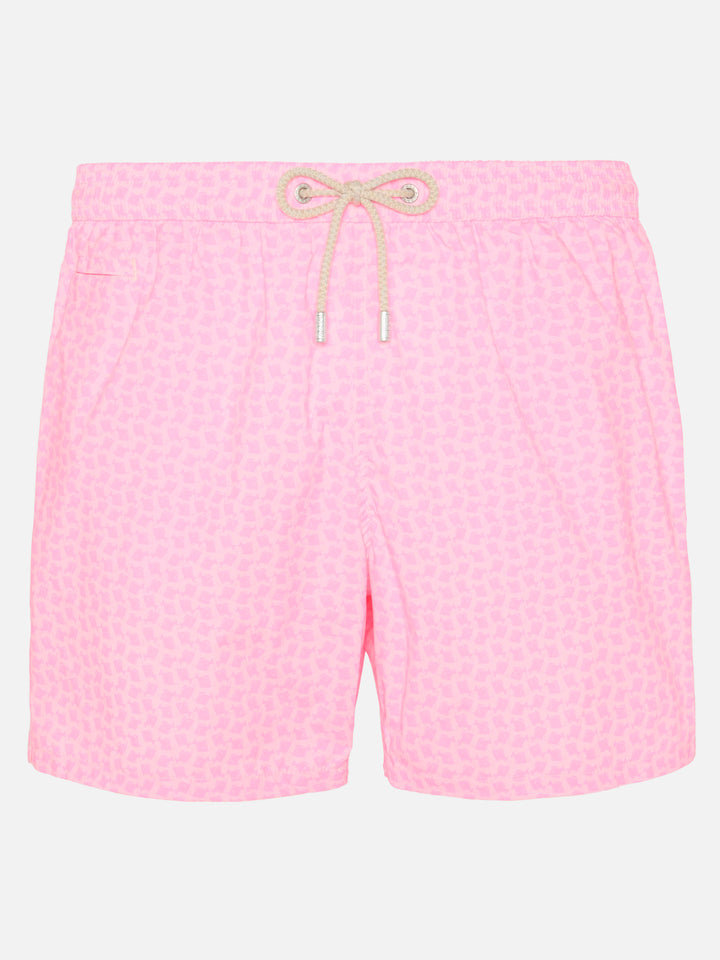 Short de bain Comfort Light à imprimé poissons 